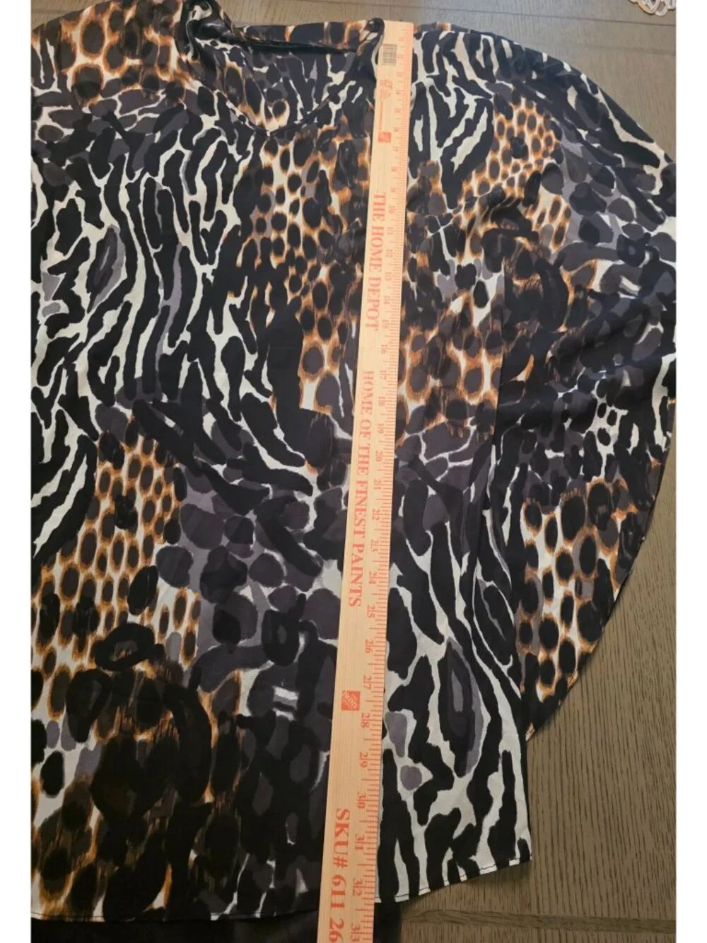 Trina Turk Silk Blend Animal Print Layered Lightweight Dress 6 EUC Lightweight - Picture 13 of 13